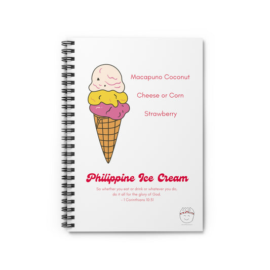 Philippine Ice Cream Notebook